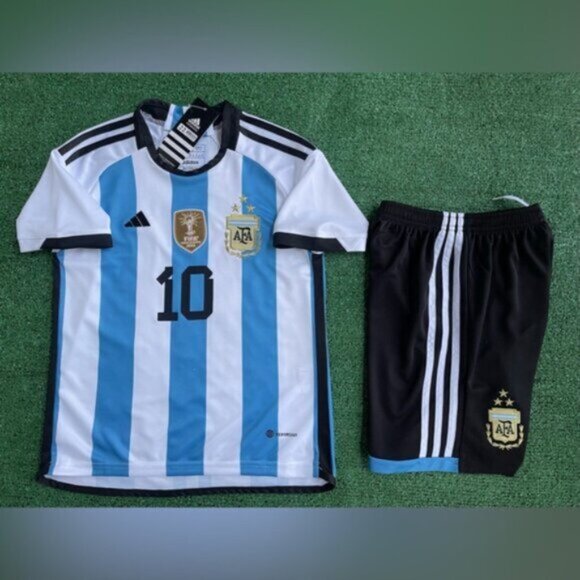 2022/23 Argentina kids soccer jersey youth Messi - Picture 2 of 11